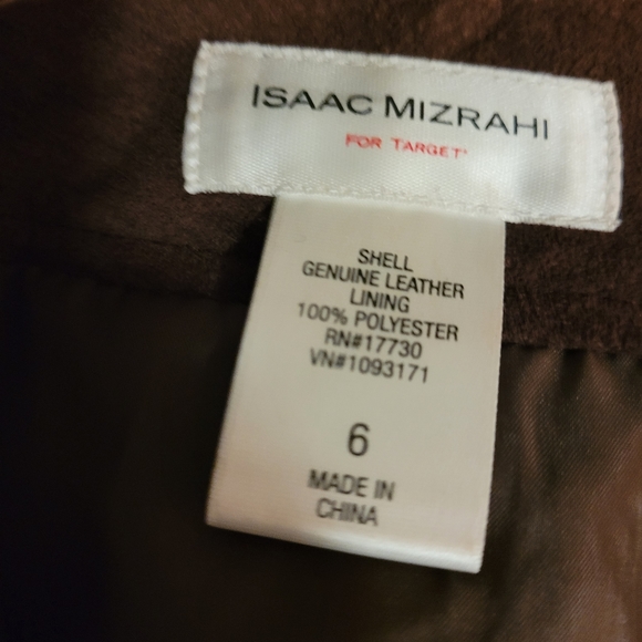 Isaac Mizrahi suede skirt - Picture 3 of 7